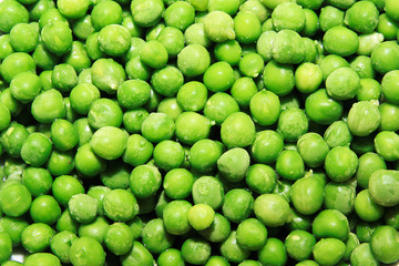 Background from many green peas