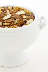delicious healthy chocolate muesli or granola