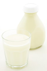pint glass milk bottle