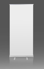 Blank roll up banner display