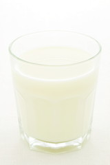fresh glass of milk