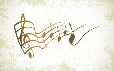g key and notes in one tact logo - illustration - 43244210