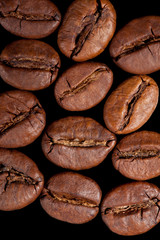 Coffee beans background.