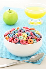 kids delicious and nutritious cereal loops or fruit cereal