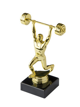 Weightlifting trophy