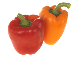 Red and Orange Peppers