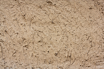clay wall as a backdrop
