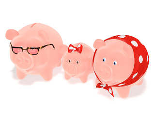 Family piggy banks