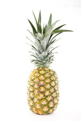 A fresh pineapple with white background