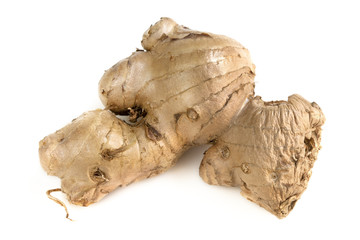 Ginger Root Over White