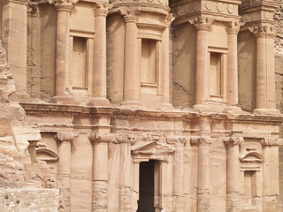 Monastery of Petra,  wonders of the world, Jordan.