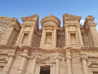 Monastery of Petra,  wonders of the world, Jordan.