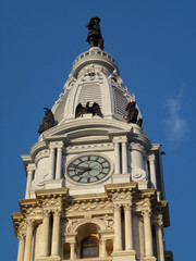 Fototapeta na wymiar Philadelphia City Hall Tower
