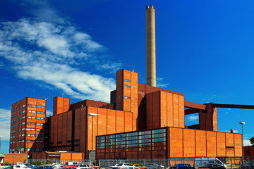 Power plant in Salmisaari, Helsinki, finland