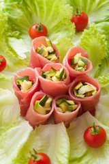 Carpaccio rolls - Involtini di carpaccio
