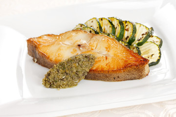 fish with vegetables