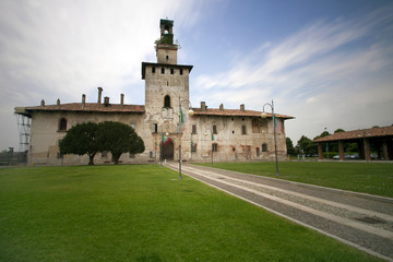 Fototapeta premium Cusago, Castello Visconteo, Lombardia, Italia, Italy