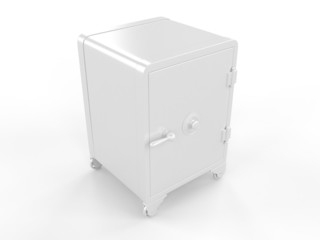 White iron safe