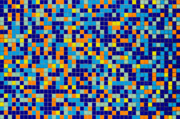 Multicolored mosaic tile