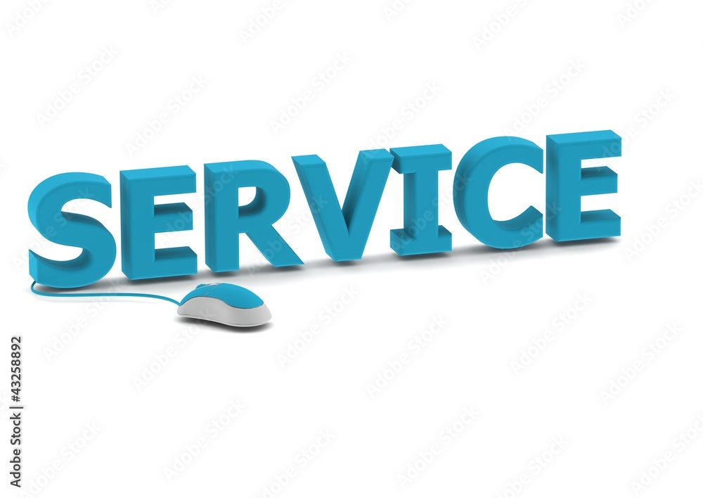 Poster service and computer mouse