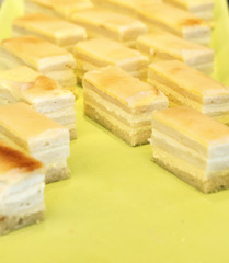Fresh Baked Cake and Cream Pastries