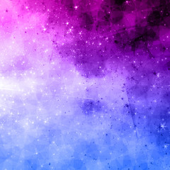 Pink-Blue triangle-square-universe background Lumicuci-6