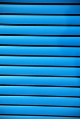 Blue window shades