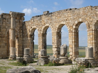 Säulenreihe in Volubilis