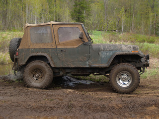 Fototapeta premium 4X4 DANS LA BOUE