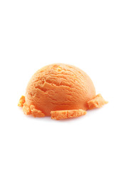 Mango ice cream scoop