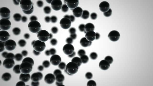 metallic balls rotate seamless loop