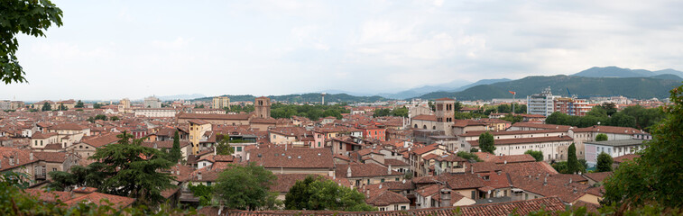 Naklejka na ściany i meble panorama of the city of Brescia