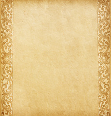 Old paper with oriental ornament