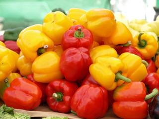 Bell peppers heap