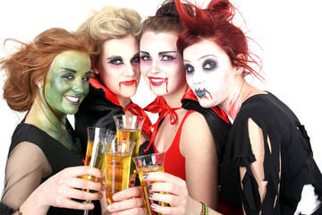 Auf der Halloweenparty