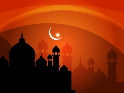 Creative religious eid background. Vector illustration