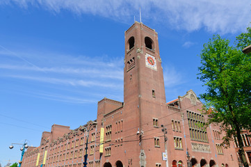 Beurs van Berlage (Old Stock Exchange) in Amsterdam, Netherlands