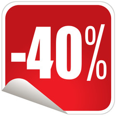 Button - Preisnachlaß 40 %