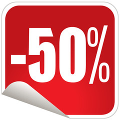 Button - Preisnachlaß 50 %
