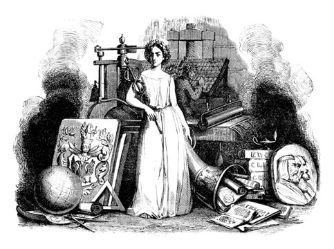Allegory : Printing - Druck - Imprimerie