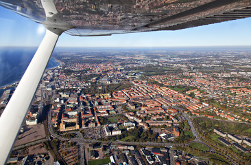 Aerial view of Helsingborg