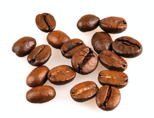 Coffee beans close up