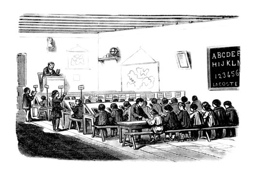 School : classroom - 19th century