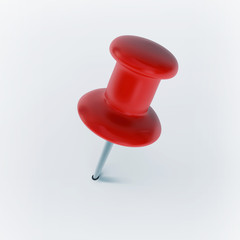 Shiny Bright Pin on white paper