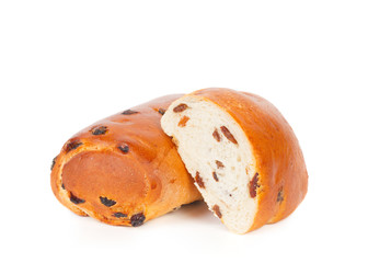 Roll with raisins