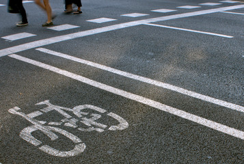 Bicycles and pedestrians lanes