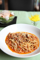 spaghetti beef bolognese