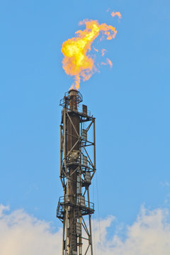 Refinery Fire Gas Torch