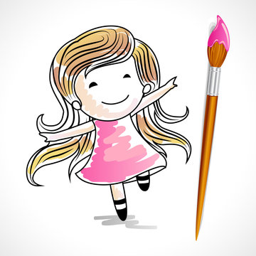 Drawing of Girl