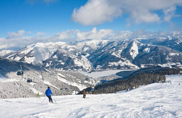 Ski resort Zell am See. Austria